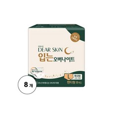 디어스킨 입는 오버나이트 생리대 특대형 팬티형, 8개입, 8개
