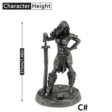 인테리어 장식품 전쟁 체스 테이블 게임 자동차 장식품 공예 구리 언데드 해골 군인 모델 입상 미니어처, 1개