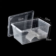 아크릴 사육장 양서류 사육 게코 팩맨 거북이 투명 용품 피그미다람쥐 오픈형 집 대형 세트, 1개, 대형투명백색+조경햇볕받이