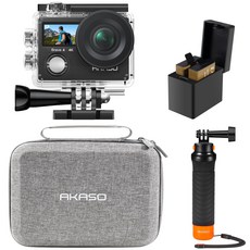 AKASO Brave4 4K30FPS EIS 40M HDMI 액션 카메라 듀얼 스크린 손떨림 보정 방수 수중