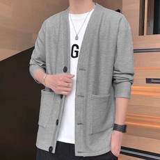 루스리더 남성 브이넥 패션 데일리 가디건 MA12