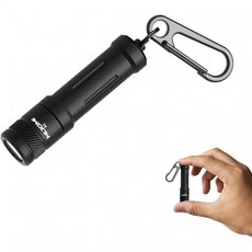 EDC 키체인 손전등 AAA 배터리가 장착된 고광도 K2 미니 LED 조명 100개 야간 비상용 IPX7 워터푸프 휴대용 소형 등.블랙, EDC 키체인 손전등 AAA 배터리가 장착된 고광도 K