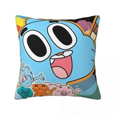 만화 사각형 베개 커버 쿠션 지퍼 장식, 4. 5