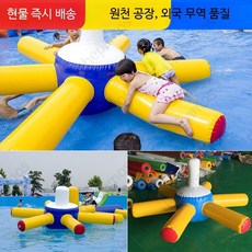 에어 바이킹 해적 에어바운스 물놀이 풍선 에어시소 워킹볼 워터 바나나보트, 1개, A_회전 문어 직경 2미터