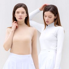 어베이브 여성 하이넥 냉감 이너웨어 골프 파크골프 쿨 티셔츠