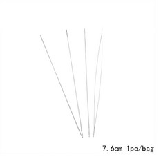 串珠針 開口針 穿珠工具 珠寶製作利器, 1個, 長度約7.6cm【精美包裝一入】