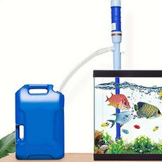 반려 관상어 에어 호스 어항 수족관 청소 물갈이용 사이펀, 1개