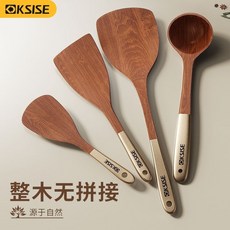 鍋鏟烏檀木鏟子不粘鍋專用炒菜鏟子木鍋鏟耐高溫炒勺木勺飯勺, 1個, 【百年齡烏檀樹芯 0膠0漆0蠟】,【整木實心】烏檀木煎鏟