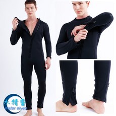 【水精靈】2mm 連身潛水衣 長袖拉鍊 戶外游泳 浮潛服