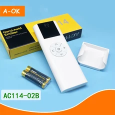 스마트 홈 A-OK 전동 커튼 개폐 롤링 433 리모컨 AC114-01-02-06-16, 01 AC114-02, 1개