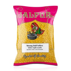노란 분할 렌즈콩 (무웅 달 옐로우) 1kg Jalpur Yellow Split Lentils (Moong Da), 1개