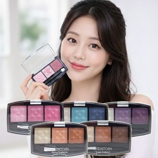 1+1)카라코사 샤이닝 3색 아이섀도우 스펀지팁내장, 302호, 2개