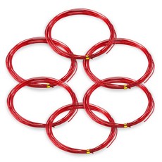 코히모 와이어 공예 철사 공예용 알루미늄 2.0MM x 5M 6개 세트 3W170, 1세트, 레드