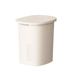 meoof 真空燥燥桶 30L 分層真空 飼料桶 真空桶 除濕桶, 米色, 1個