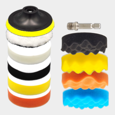 전동 드릴용 세차 광택 유막제거 스폰지 브러쉬 화장실 주방 세차