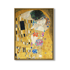 the kiss 키스 장식용 그림/벽걸이, 금색 PS 프레임 (폭 0.7cm, 두께 3cm)