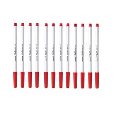 모나미 싸인펜 351, 적색1다스, 1개