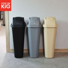 라망 다용도 PP 휴지통 학교, 세트 40리터 회색