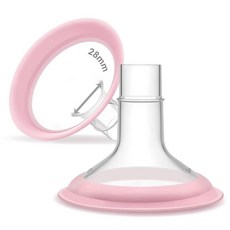 Maymom MyFit 좁은 넥 베이스 커넥터 Medela PersonalFit 커넥터와 호환 Maymom 투피스 쉴드 시스템과 함께 사용 Medela 프리스타일 플렉스, 28mm 파노