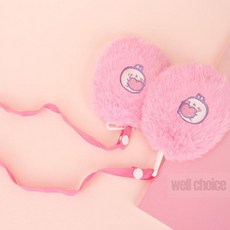 몰랑 똑딱이 귀마개 핑크귀마개