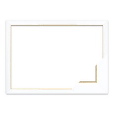 DIY 큐빅 보석십자수 액자 40x50cm 패브릭형 비즈아트 아크릴 보호필름 포함 인테리어 홈데코, 1개, 고급형 슬림 엣지 화이트