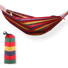 해먹(대형) 나무 캠핑 레인보우