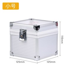 인장함 명판 보관함 도장 도장집 대형 케이스 정리함 수납함 상자, 1개, 알루미늄 소형 4그리드