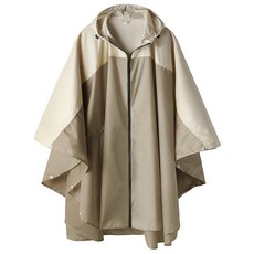 성인용 레인 판초 재킷 코트 후드 포켓 포함 버건디 One Size