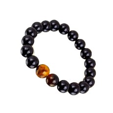 恩悠數位 NU 鈦鍺能量佛珠手圈，能量珠手鍊，促進血液循環，舒緩壓力, 1個, 12mm虎眼珠能量珠手圈-17顆