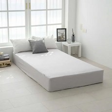 플로티나 순면 홑겹 매트리스 커버 - 슈퍼싱글 그레이 238387, 플로티나 순면 홑겹 매트리스 커버 - 슈퍼싱글, 그레이