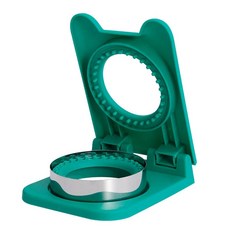 샌드위치 커터 및 씰러 둥근 모양 DIY 빵 샌드위치 커터 베이킹 도구, 4.Round Green, 1개