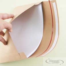 모나카러버 크라프트 포장 봉투 각대봉투, 01) 12x17cm