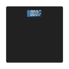 패션파트너 디지털 LCD 사각 체중계, 블랙, 1개