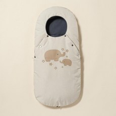 유모차풋머프 방풍 겨울 워머 방한 담요, 1, 리틀 엘리펀트
