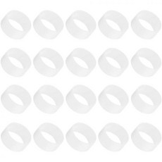 스쿼시그립 라켓그립 핸들 라세너즘 20피스 테니스 그립 밴드 실리콘 라켓 링 씰링 스쿼시 라켓볼 배드민턴 야구 라켓용 화이트