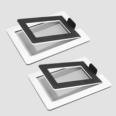 와이비비 MR4 스피커 스탠드 받침대, 화이트2개