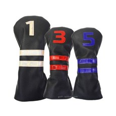 더블에프 우즈와 드라이버 페어웨이 남성을 MAZEL 그립 골프 슬라이스 1pc H/C D9 블랙, 블랙 1/3/5호3개/세트