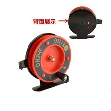 冰釣竿蝦竿路亞竿多功能超短魚竿，輕巧便攜，適用多種釣法, 漁線輪【不帶冰釣桿顏色隨機發】