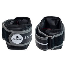 스타 모래주머니 철주머니 1kg~5kg 손목 발목, 이지중량밴드 4kg(2kg x 2개)