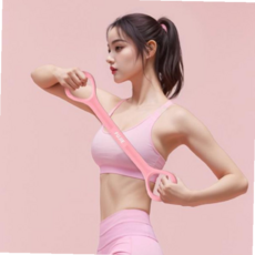 요가스트랩 몸풀기 밴드 요가 스트랩 스트래칭 2p세트 59000EA 1EA, 블루+핑크세트