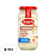레고스 까르보나라 파스타 소스, 490g, 9개