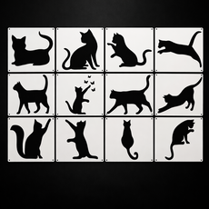 제니미엘 DIY 스텐실 도안 동물 고양이 다꾸, 1개