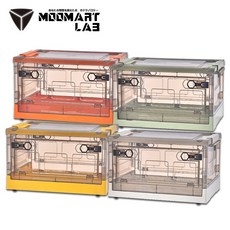 MOOMART LAB 北歐風 折疊整理箱 附輪收納櫃, (整理箱)寂靜白,【大號42L】(限賣家宅配), 1個