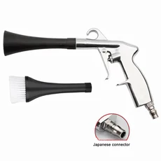 자동차 세척 건 고압 에어 블로우 건 2개의 노즐 포함 자동차 디테일링 건조 세척 전문 자동차 내부 청소, 03 Japanese connector