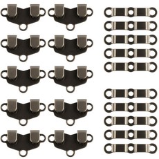 바지후크 마이깡 바지걸고리 훅 아이 10쌍 (암.수 세트), 1개, 이단마이깡-흑니켈10쌍