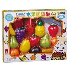 FOOD超人 水果切切樂-趣味家家酒 角色扮演遊戲 激發想像力 安全無毒材質 親子互動玩具, 繽紛, 1個