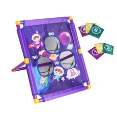 DAMMAIDDAO 유아 옥수수 구멍 실내 야외 게임 세트 6 콩 가방 카니발 게임으로 토스 게임 연령 3 4 5 6 7 8 성인을위한 재미있는, 54cmx57cm, 천 플라스틱, 다색, 1개