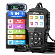 VDIAGTOOL VD31 향상된 OBD2 스캐너 3-in-1 체크 엔진 코드 리더기 자동차 키 배터리 테스터 및 테스터 스캐너 진단 도구 트럭용 리더기 1996+ 30, VDIAGTOOL VD31 향상된 OBD2 스캐너, 3