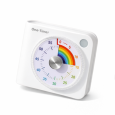 리브레아 뽀모도로 무소음 공부 타이머 시계, 1개, 화이트 시리즈