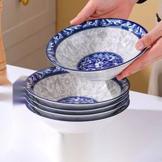 가정용 큰 그릇 도자기 대접 전통문양 고려청자 탕기